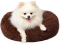 Calming Donut Dogs Beds for Small Dogs Washable, 19inch Fluffy Round Puppy Bed by nononfish