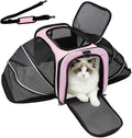 Double Expandable Cat Carrier, Airline Approved Soft-Sided Pet Travel Carrier by Srinlon
