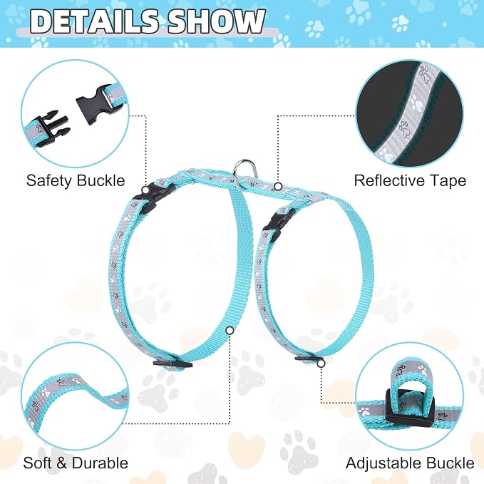 KOOLTAIL Cat Harness and Leash Set, Escape Proof Adjustable Kitten Harness - Image 2