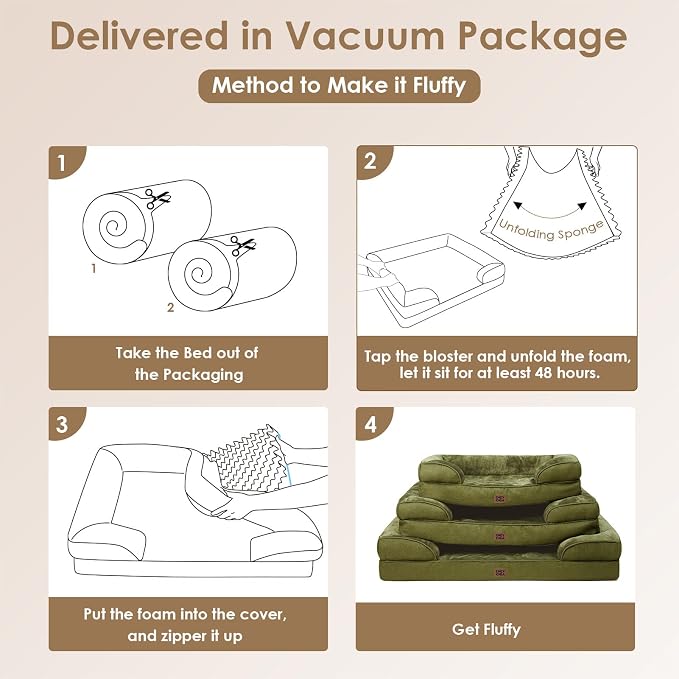 EHEYCIGA Orthopedic Dog Bed for Small Dogs, Waterproof Memory Foam Small Pet - Image 7