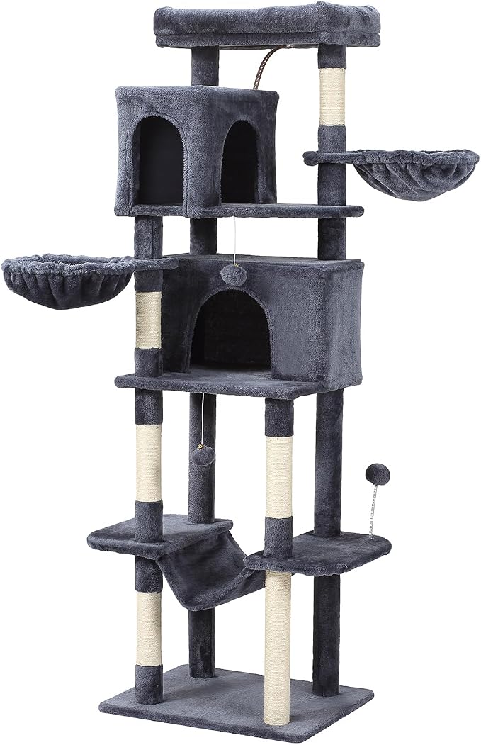 70-Inch Cat Tree, Large Cat Tree Tower by LETKIND