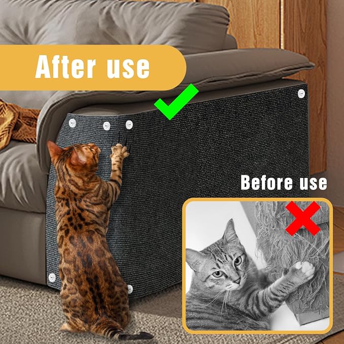 Cat Scratch Mat, Couch Protector from Cats Claw, Cat Scratch Furniture - Image 5