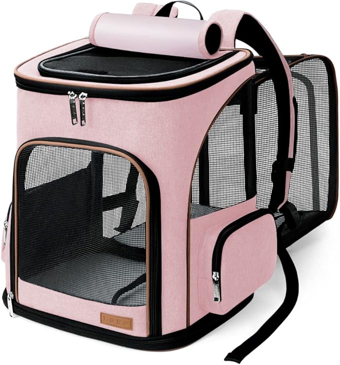 Lekereise Pet Carrier Backpack Expandable Cat Backpack by Lekereise