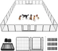 Dog Playpen Outdoor Extra Wide 32 Piece Panels Heavy Duty Dog Fence 40" Height by Committedtobetterpetlife