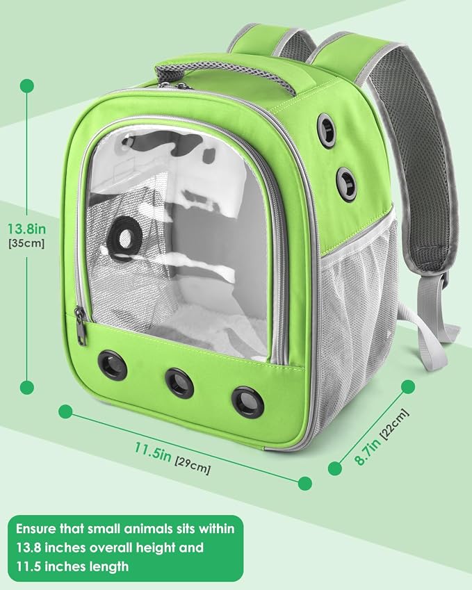 Guinea Pig Carrier Backpack, Portable Rabbit Travel Carring Bag - Image 5