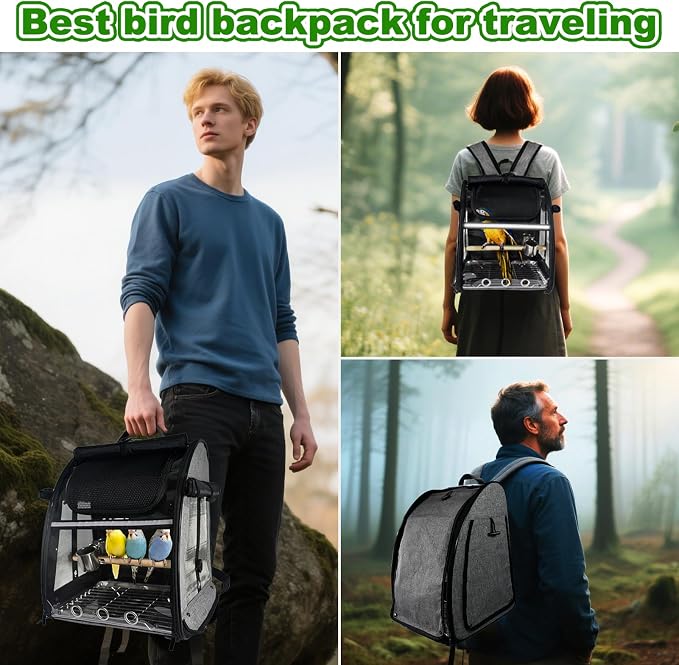Bird Carrier Bag, Bird Travel Cage - Image 8