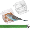 IBWell 2 Pack Clear Water Bowl and Food Container by IBWell