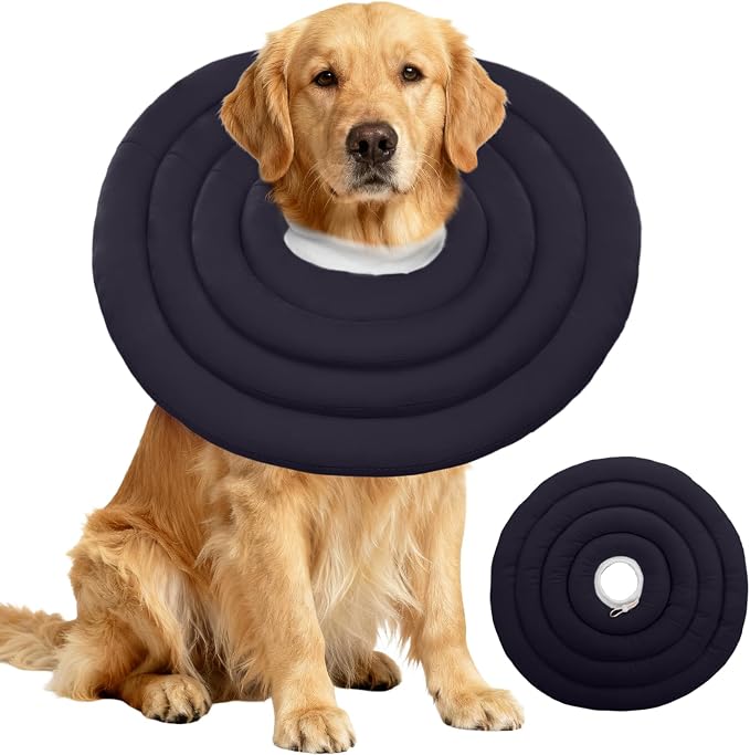 IDOMIK Dog Recovery Collar, Waterproof Soft Dog Cone After Surgery, Comfy by IDOMIK