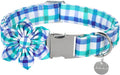 Dog Collar with Flower, Comfortable Durable Cotton Flower Collar by UPURARAPUP