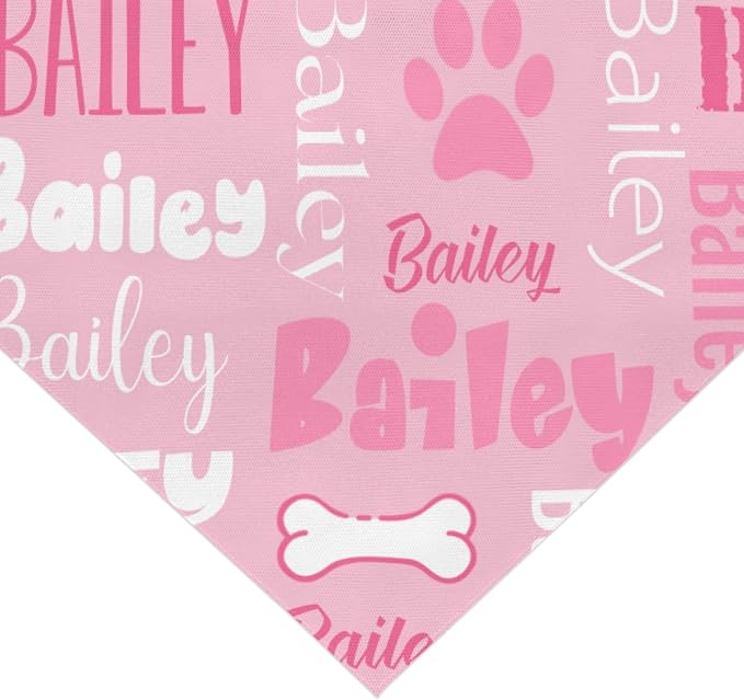 Personalized Dog Bandanas Custom Neckwear Name Button Anti-loosening Dog Scarf - Image 2