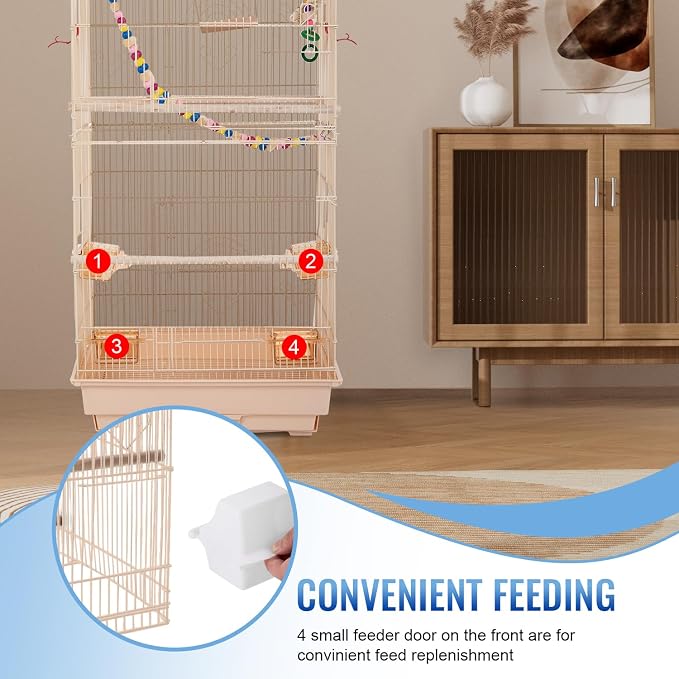 FDW 39 Inch Bird Cage Parakeet Cage - Image 3