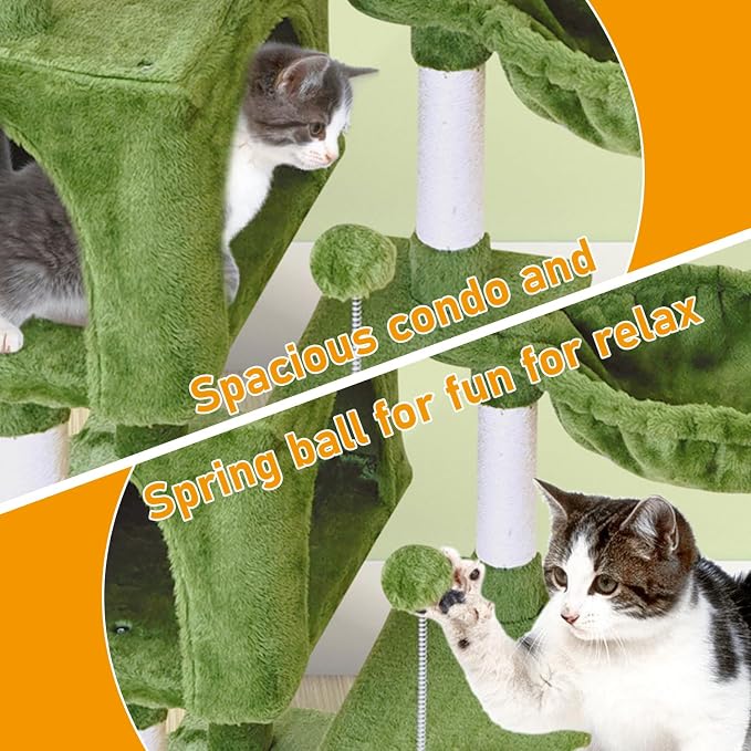 KIYUMI Cat Tree Cat Tower Condo - Image 5
