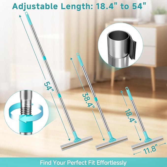 Carpet Rake for Pet Hair Removal Tool, Reusable Pet Hair Remover Broom - Image 6
