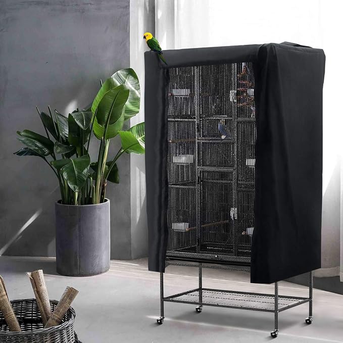 Bird Cage Covers for Night Large Birdcage Protection Blackout Breathable - Image 7