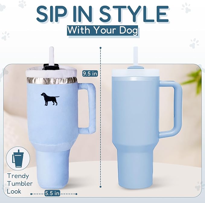 Pup Cup Tumbler Dog Toy – Cute Girl Dog Toy, Valentines & Birthday Gift - Image 3