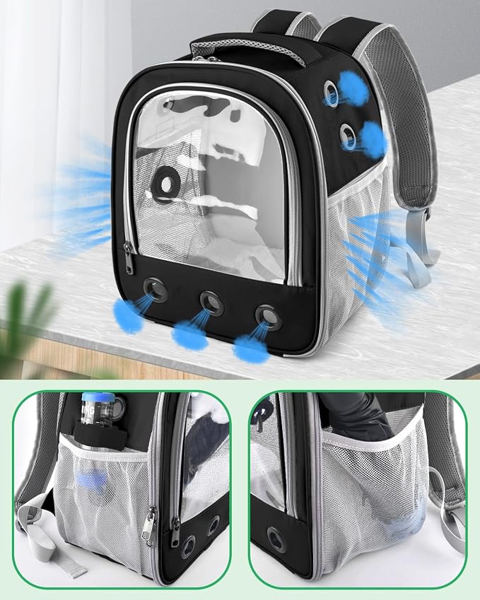 Guinea Pig Carrier Backpack, Portable Rabbit Travel Carring Bag - Image 4