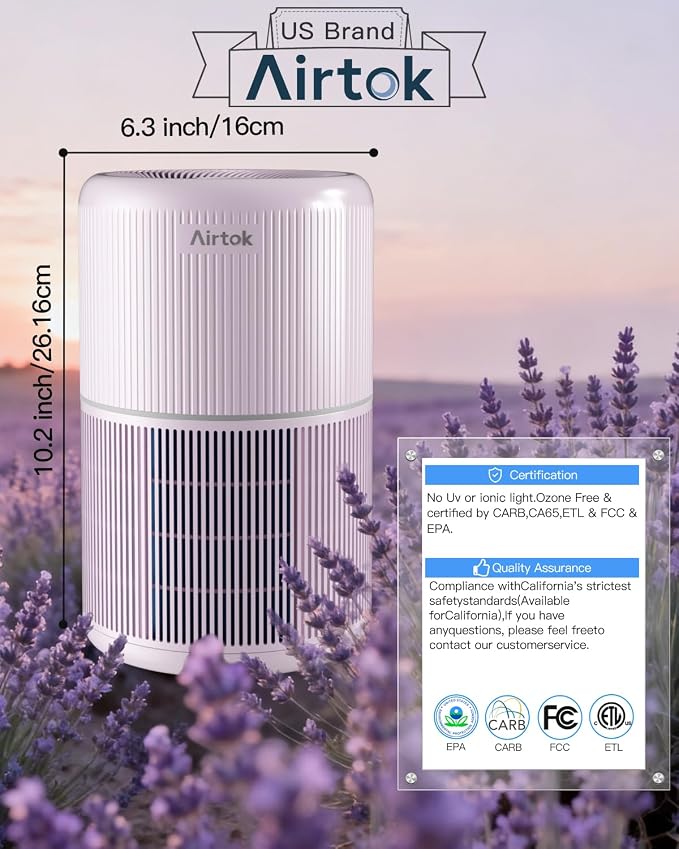 2 Pack Air Purifier for Home Bedroom - Image 4