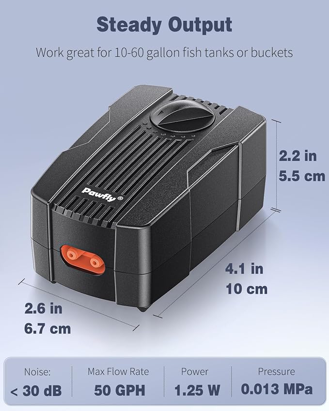 Pawfly Aquarium Air Pump Oxygen Pump - Image 2