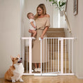 Mumeasy 29.6-46" Baby Gate for Stairs, Pressure Mounted Dog Gate for Doorways by Mumeasy-FocusonBabyPetSafetyGate