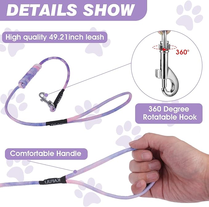 Cat Harness and Leash for Walking Escape Proof Adjustable Soft Harnesses and - Image 3