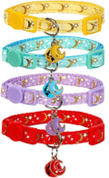 Yizepet Cat Collars with Bells, Breakaway Kitten Collar, Cute Kitty Collar by Yizepet