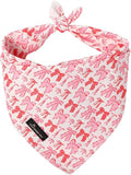 ARING PET Valentine's Day Dog Bandana, Cute Pink Bow Pet Bandanas Scarf by ARINGPET