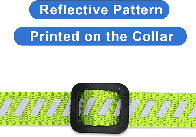 Pawtitas Personalized Green Reflective Cat Collar – Adjustable Custom Collar - Image 6