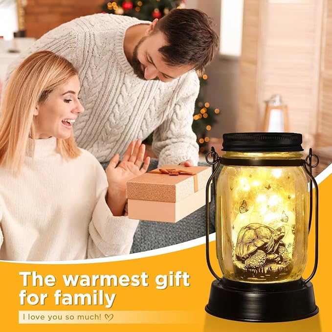 kyoryuger Tortoise Gifts for Women/Men Turtle Lovers Solar Lantern Mom Birthday - Image 3