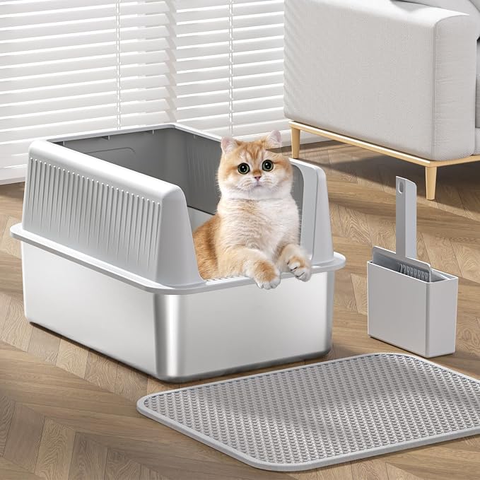 Stainless Steel Cat Litter Box - Image 6