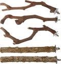 5PCS Bird Perch Stand Natural Wooden Parrot Stand Branch, 3 Grape Wood Perch by HOSUKKO