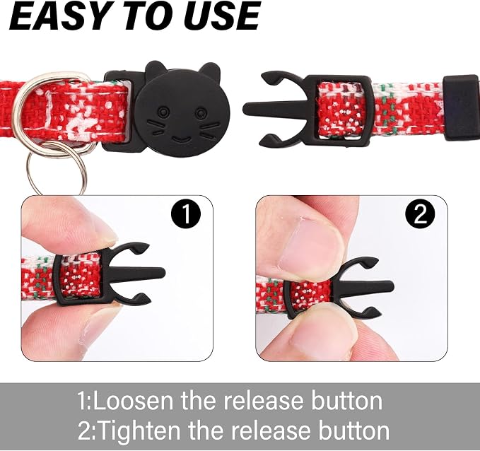10 Pcs Christmas Cat Collar Breakaway - Image 4