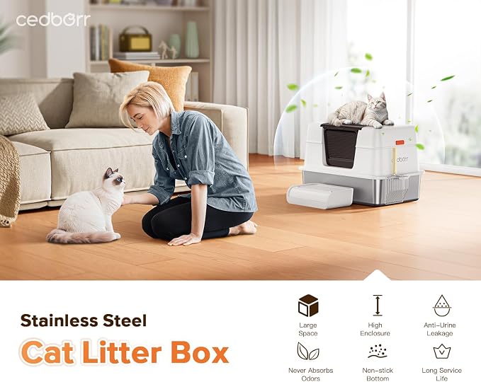 Stainless Steel Cat Litter Box - Image 8