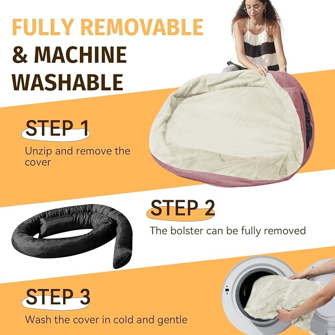 Orthopedic Waterproof Large Dog Bed: Memory Foam Washable Dog Bed - Image 5