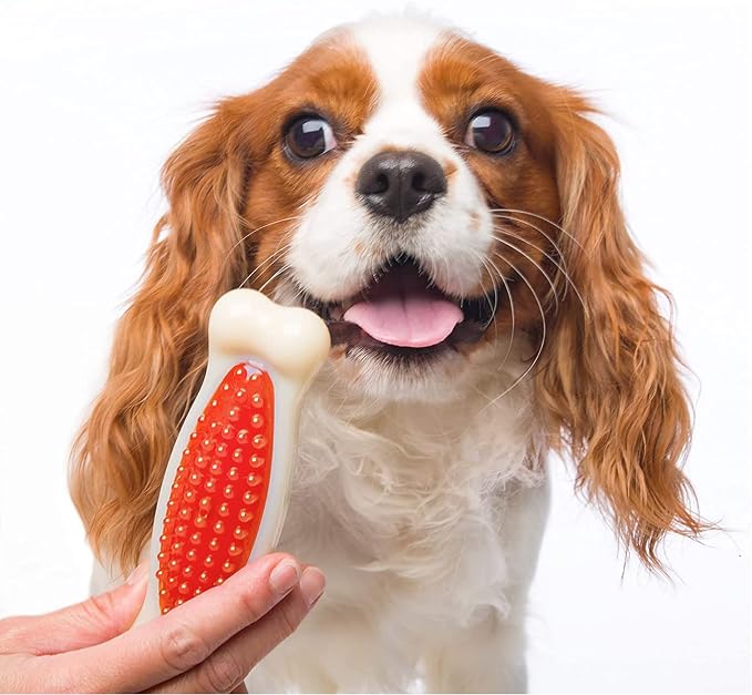 Hartz Chew 'n Clean Tuff Bone Bacon Scented Dental Dog Chew Toy - Image 6