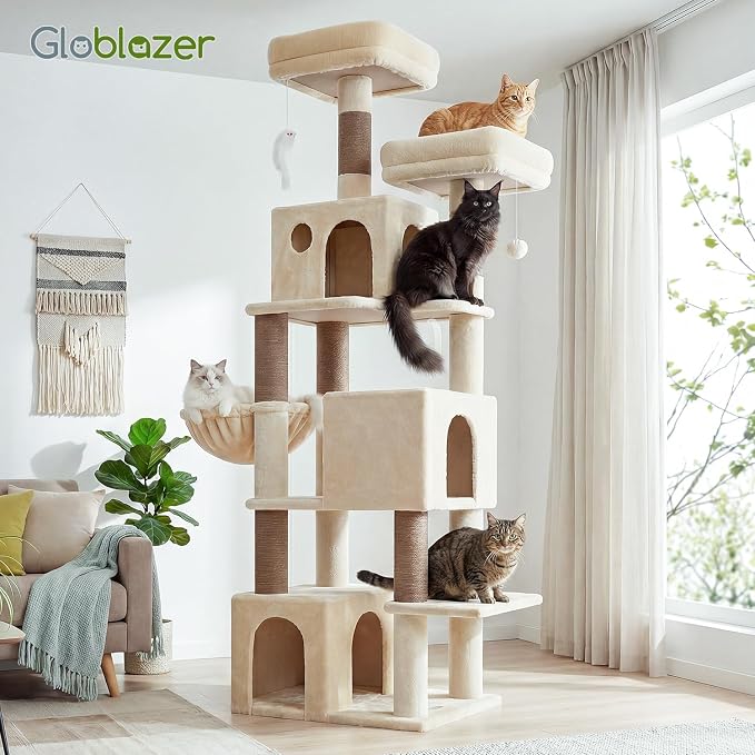 Globlazer Cat Tree Tall, 71 inches Cat Tower - Image 7