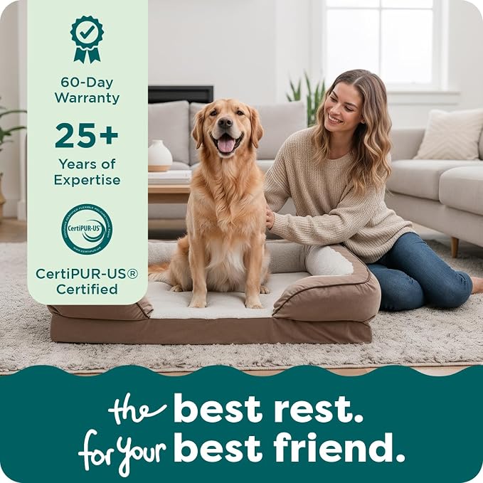 Furhaven Orthopedic Dog Bed for Large Dogs w/ Removable Bolsters & Washable - Image 9