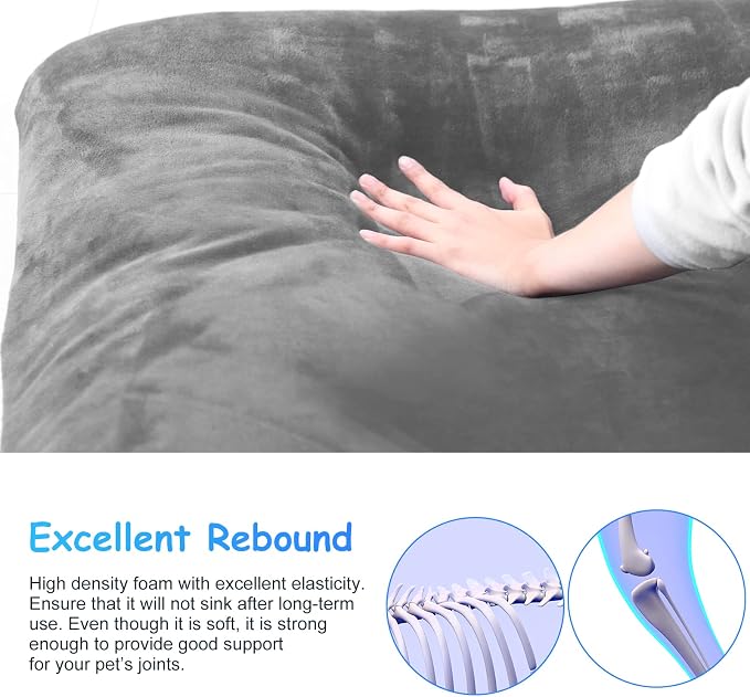 Magic Dog Super Soft Large Dog Bed, 39 Inches Orthopedic Foam Pet Beds - Image 2