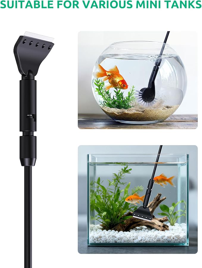 Aquarium Algae Scraper, Small Fish Tank Cleaner - Image 7
