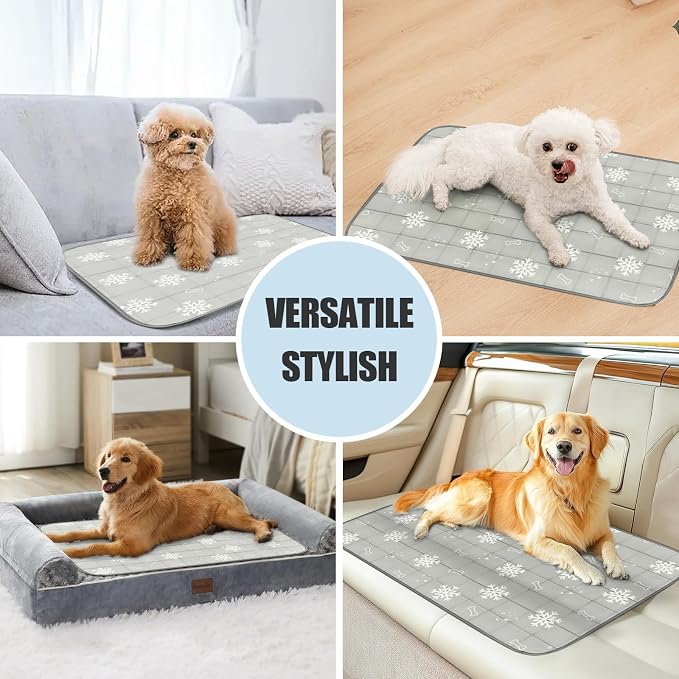RIOGOO Dog Cooling Mat, Dog Blanket Washable, Cool Fabric & Internal Waterproof - Image 6