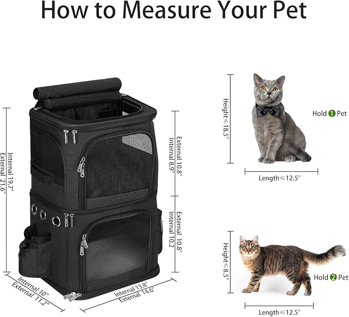 Double-Compartment Pet Carrier Backpack - Image 7