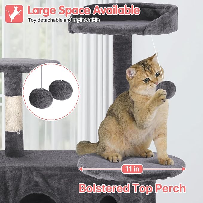 70in Cat Tree Cat Climbing Tower - Image 3