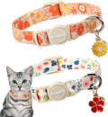 2 Pack Flower Cat Collars Breakaway by DOGWONG