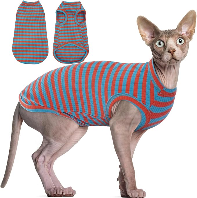 BRKURLEG Hairless Cats T Shirt, Cat Sweaters, Pullover Kitten Shirts, by BRKURLEG