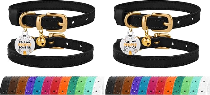 BRONZEDOG Leather Cat Collar by BRONZEDOG