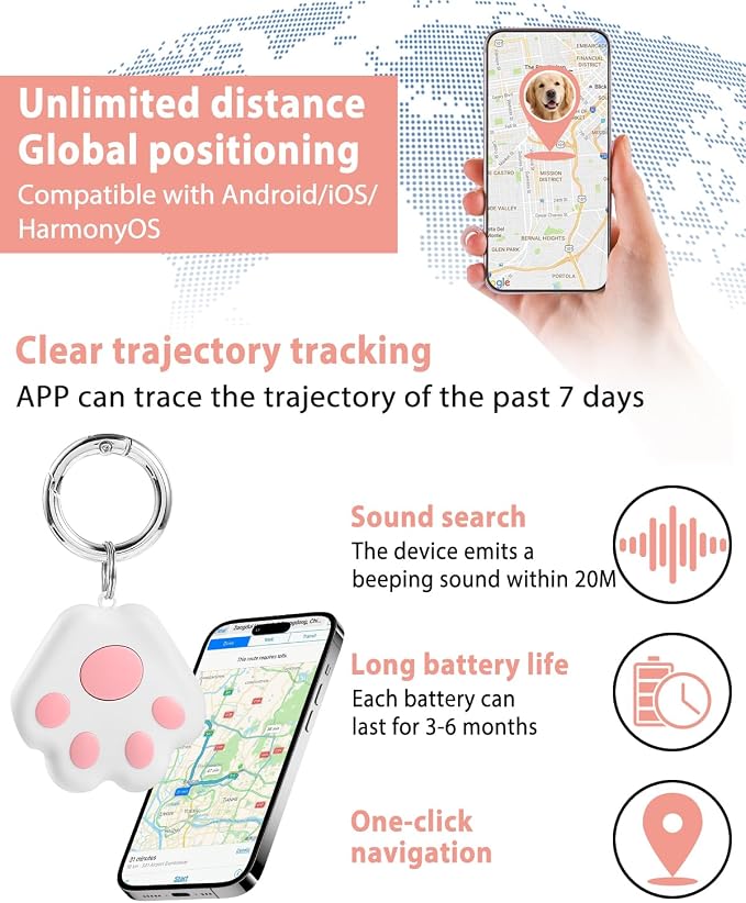 Pet GPS Tracker for Dog and Cat: Dogs and Cats Small Tracking Tag for Android - Image 2