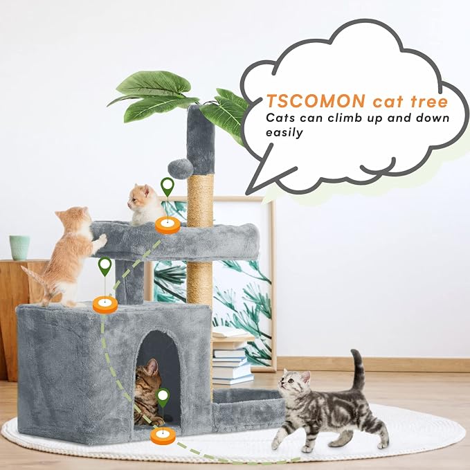 31.5in Multi-Level Cat Tower - Image 3