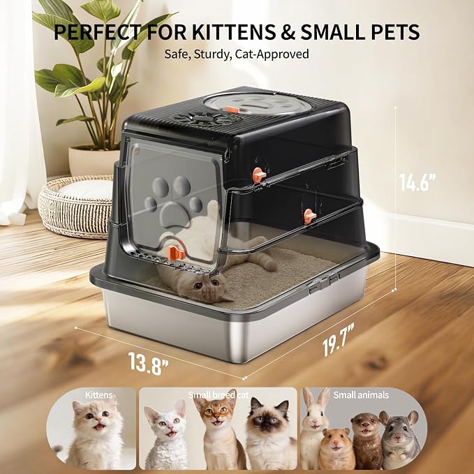 Stainless Steel Cat Litter Box - Image 2