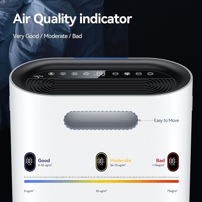 Air Purifiers for Home Large Room Cover 2, 100 Ft², Home Air Purifier - Image 6