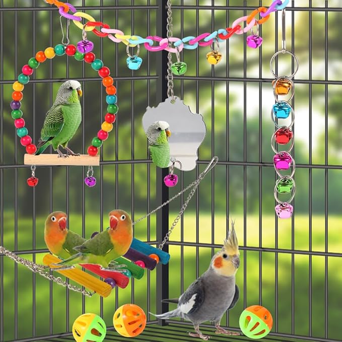 Bird Toys for Parakeets, Cockatiels, Love Birds, Budgerigar - Image 3