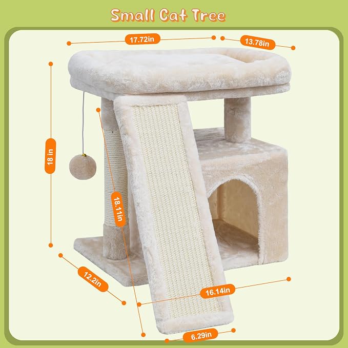 Small Cat Tree for Indoor Cats, Cat Tower - Image 7
